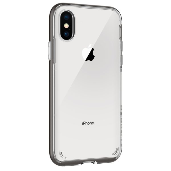 iPhone XS / iPhone X Case Neo Hybrid Crystal Gunmetal by Spigen 063CS24924 - Image 1