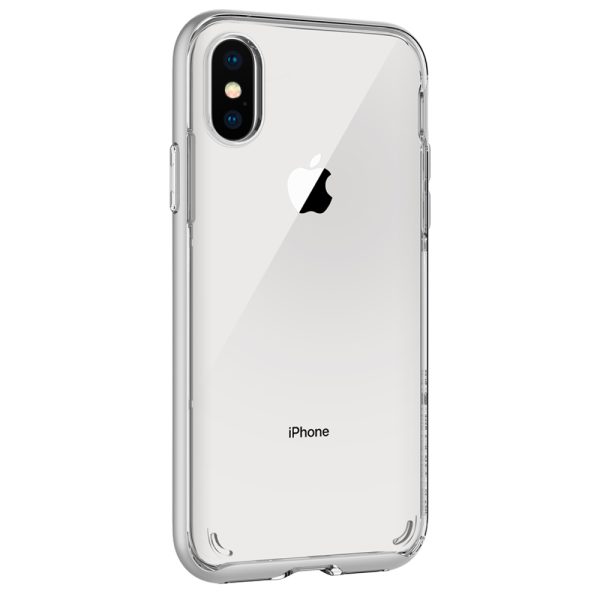 iPhone XS / iPhone X Case Neo Hybrid Crystal Satin Silver by Spigen 063CS24925 - Image 1