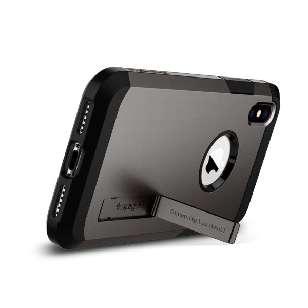 detail_ip58_tough_armor_gunmetal_04 iPhone XS Case Tough Armor Gunmetal (Ver.2) by Spigen 063CS25119 - Image 10