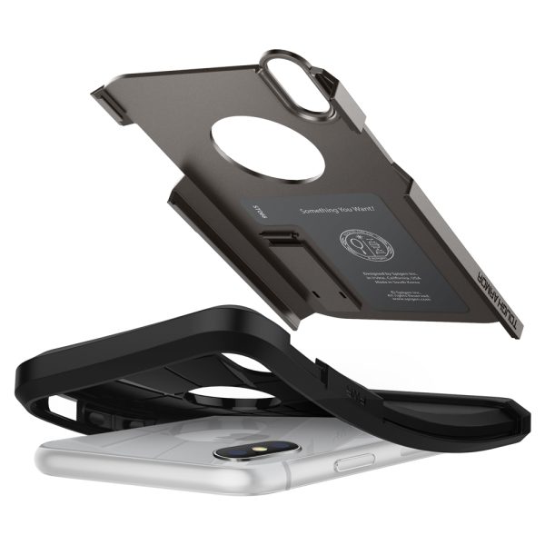 detail_ip58_tough_armor_gunmetal_05 iPhone XS Case Tough Armor Gunmetal (Ver.2) by Spigen 063CS25119 - Image 9
