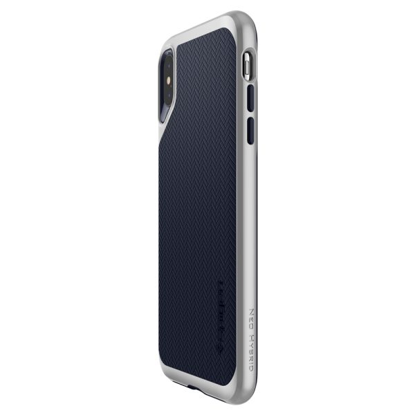 iPhone XS Case Neo Hybrid Satin Silver by Spigen 063CS24920 - Image 13