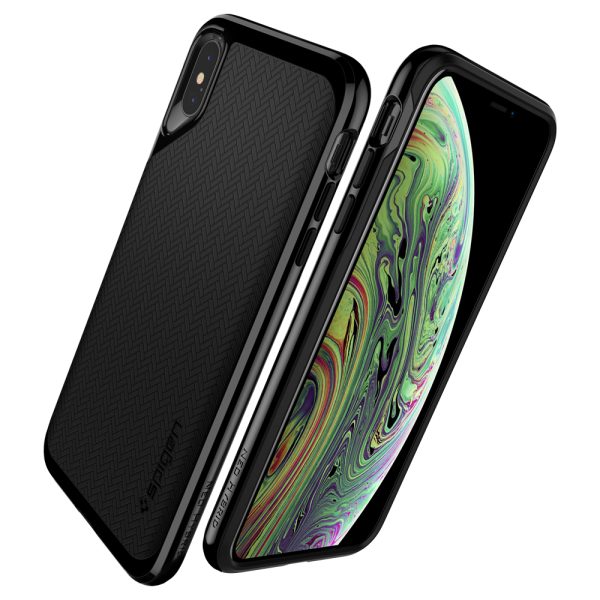 iPhone XS Case Neo Hybrid Jet Black by Spigen 063CS24919 - Image 5