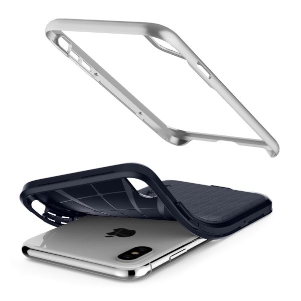 iPhone XS Case Neo Hybrid Satin Silver by Spigen 063CS24920 - Image 10
