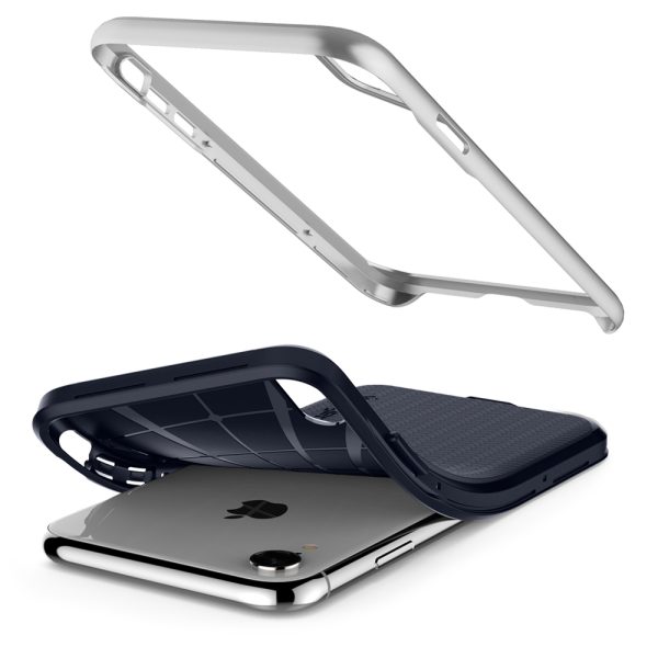 iPhone XR Neo Hybrid Case Satin Silver by Spigen 064CS24880 - Image 9