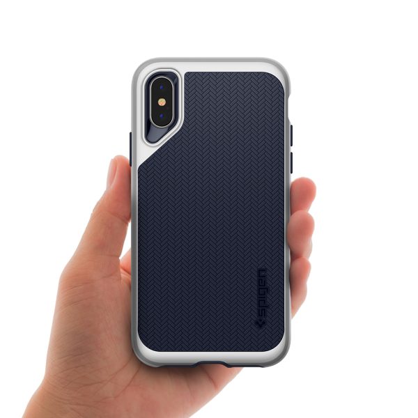 iPhone XS Case Neo Hybrid Satin Silver by Spigen 063CS24920 - Image 4
