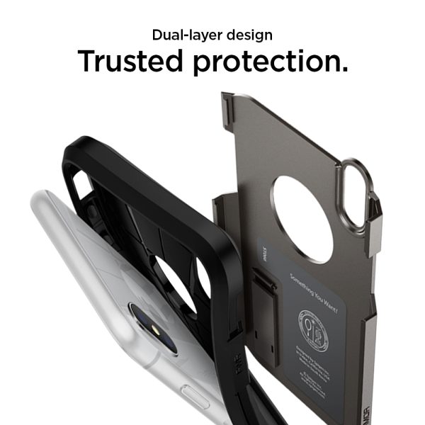id_ip58_tough_armor_gunmetal_02 iPhone XS Case Tough Armor Gunmetal (Ver.2) by Spigen 063CS25119 - Image 5