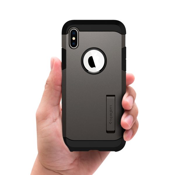 id_ip58_tough_armor_gunmetal_04 iPhone XS Case Tough Armor Gunmetal (Ver.2) by Spigen 063CS25119 - Image 3