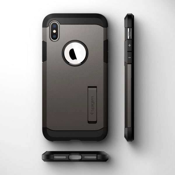 id_ip58_tough_armor_gunmetal_05 iPhone XS Case Tough Armor Gunmetal (Ver.2) by Spigen 063CS25119 - Image 2
