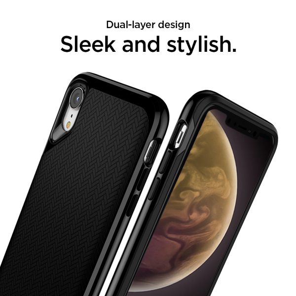 iPhone XR Case Neo Hybrid Jet Black by Spigen 065CS24879 - Image 5