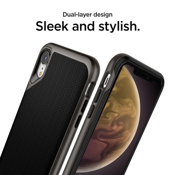 id_ip61_neo_hybrid_gunmetal_02 iPhone XR Case Neo Hybrid Gunmetal by Spigen 064CS24878 - Image 5