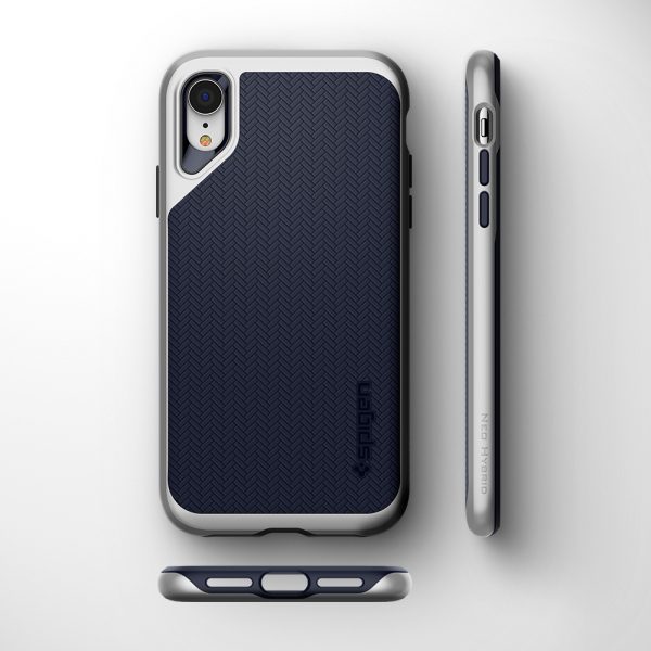 iPhone XR Neo Hybrid Case Satin Silver by Spigen 064CS24880 - Image 2