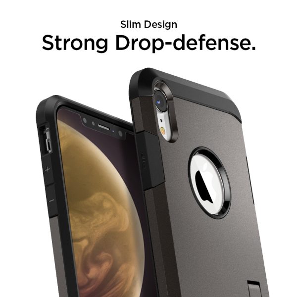 iPhone XR Case Tough Armor Gunmetal by Spigen 064CS24877 - Image 9
