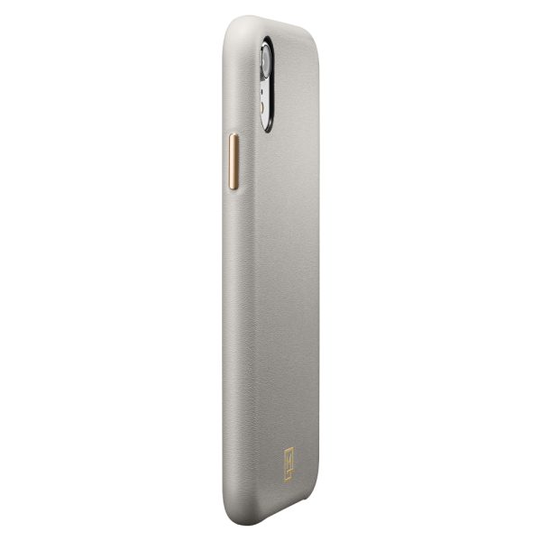 iPhone XR Case La Manon câlin Oatmeal Beige Leather Case by Spigen 064CS25090 - Image 6