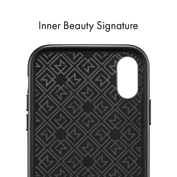 iPhone XR Case La Manon câlin Chic Black Leather Case by Spigen 064CS25089 - Image 3