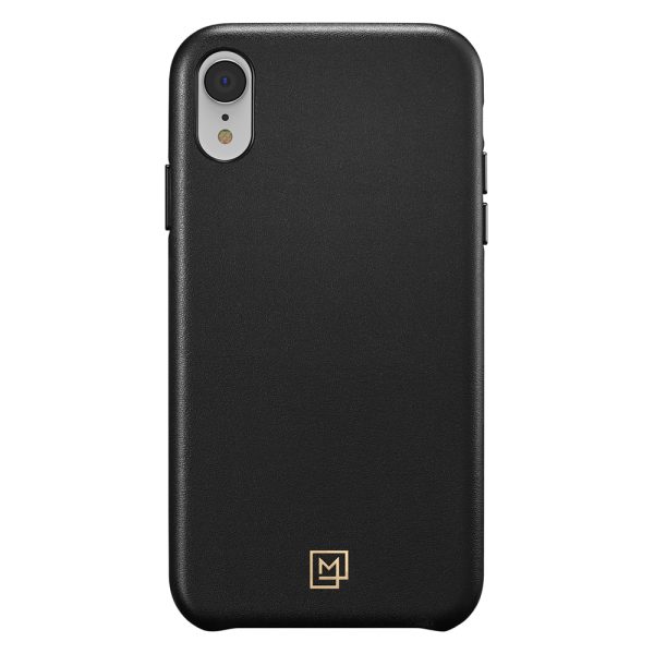 iPhone XR Case La Manon câlin Chic Black Leather Case by Spigen 064CS25089 - Image 5