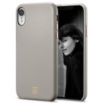 iPhone XR Case La Manon câlin Oatmeal Beige Leather Case by Spigen 064CS25090