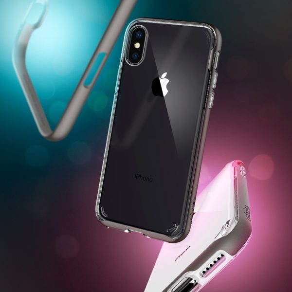 iPhone XS / iPhone X Case Neo Hybrid Crystal Gunmetal by Spigen 063CS24924 - Image 4