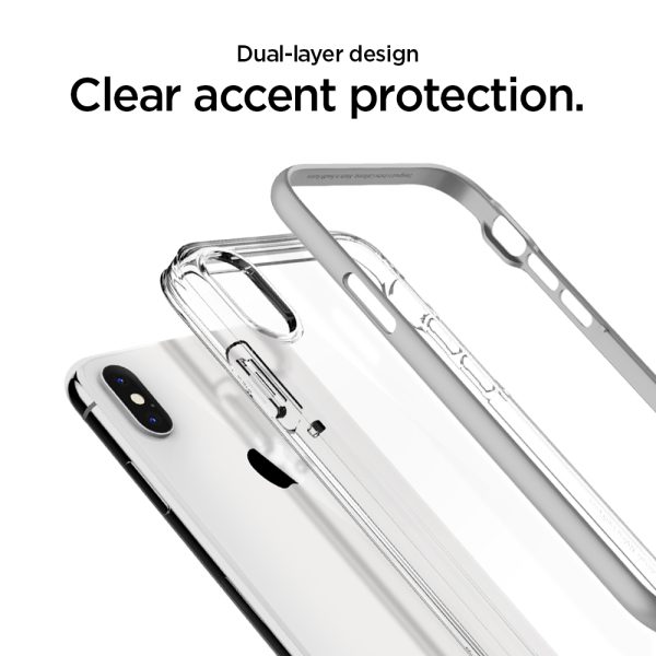 iPhone XS / iPhone X Case Neo Hybrid Crystal Satin Silver by Spigen 063CS24925 - Image 10