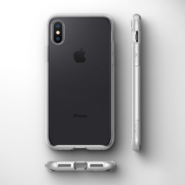 iPhone XS / iPhone X Case Neo Hybrid Crystal Satin Silver by Spigen 063CS24925 - Image 12