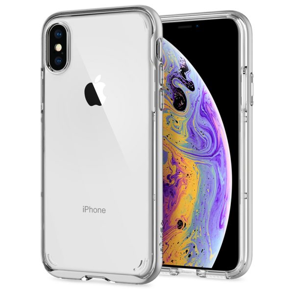 iPhone XS / iPhone X Case Neo Hybrid Crystal Satin Silver by Spigen 063CS24925 - Image 14