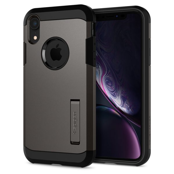 iPhone XR Case Tough Armor Gunmetal by Spigen 064CS24877 - Image 1