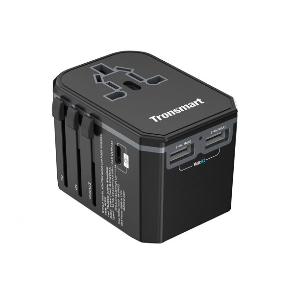 1 universal travel charger adapter by tronsmart