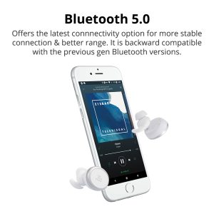 Tronsmart Encore Spunky Buds True Wireless Earphones with Charger Box - White - Image 4