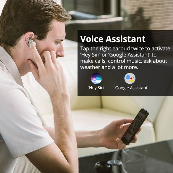 Tronsmart Encore Spunky Buds True Wireless Earphones with Charger Box - White - Image 5