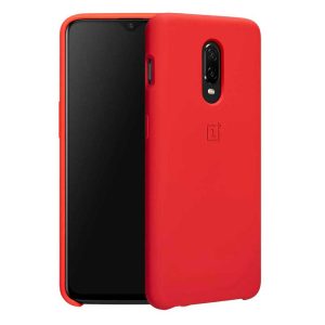 oneplus 6t silicon case - red