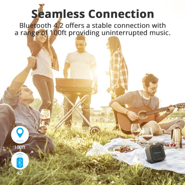 Element Groove Compact Waterproof Bluetooth Speaker by Tronsmart - Black - Image 7