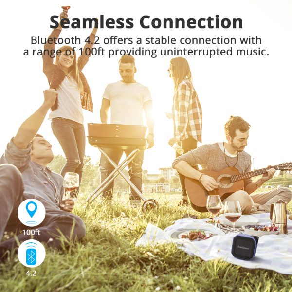 Element Groove Compact Waterproof Bluetooth Speaker by Tronsmart - Blue - Image 7