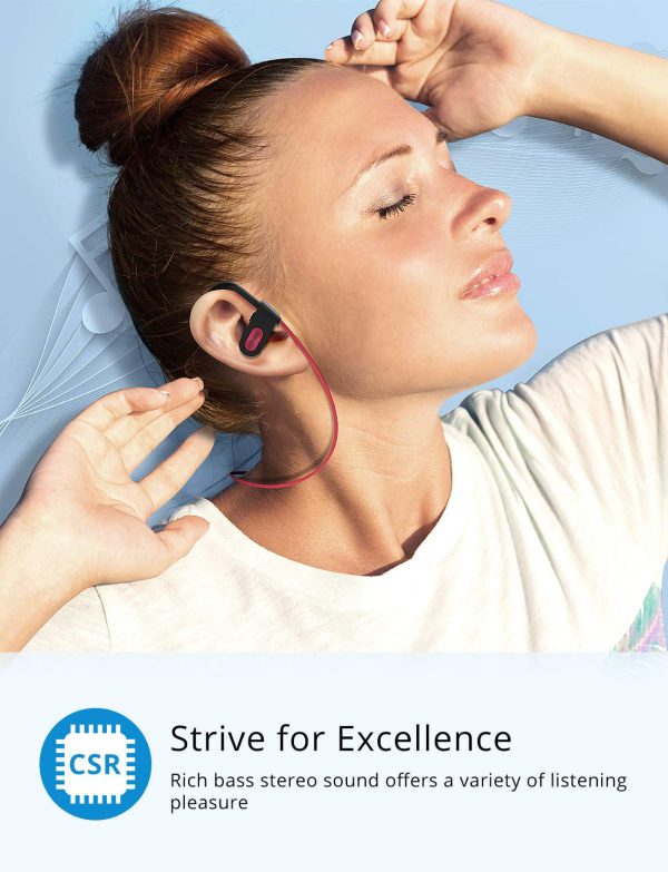 71Qk7iy+VxL._SL1500_ Flame Bluetooth Earphones Sports Water Resistant by MPOW - Black - Image 8
