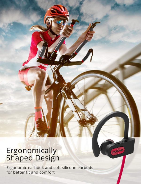 71d3YqiW3mL._SL1500_ Flame Bluetooth Earphones Sports Water Resistant by MPOW - Black - Image 6