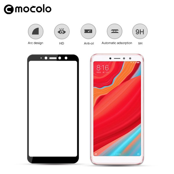 Redmi S2 Glass Protector Edge to Edge Tempered 3D – Black - Image 3