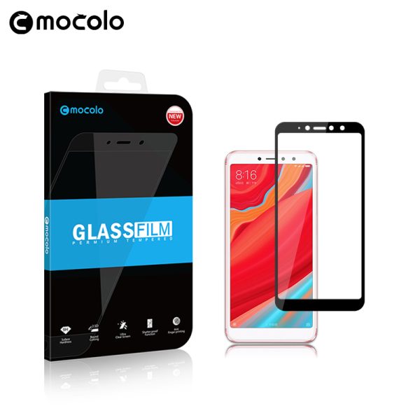 Redmi S2 Glass Protector Edge to Edge Tempered 3D – Black - Image 2