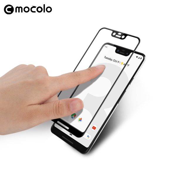 Google Pixel 3 XL Glass Protector Edge to Edge Tempered 3D - Black - Image 2