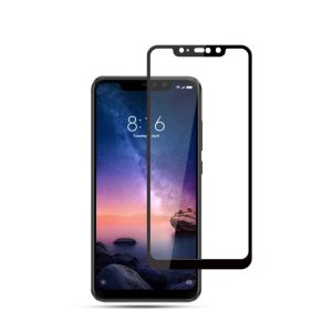 redmi note 6 pro glass 3d edge to edge tempered full glue
