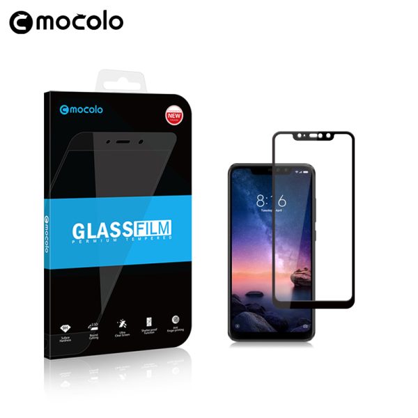 Redmi Note 6 Pro Glass Protector Edge to Edge Tempered 3D – Black - Image 4