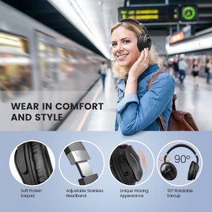 H5 X4.0 Over Ear Headphones by MPOW with Active Noise Cancelling - Image 4