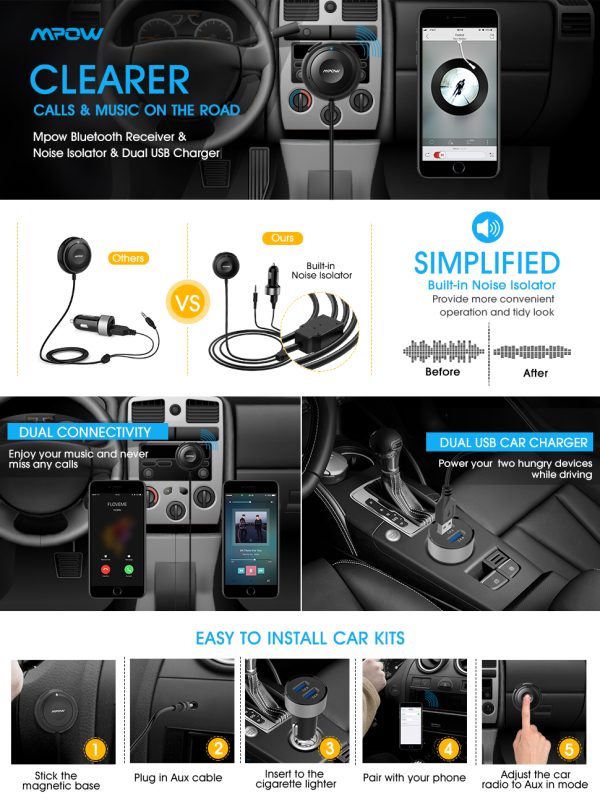 MPBH152AB_PAUS_A+180106 H5 X4.0 Over Ear Headphones by MPOW with Active Noise Cancelling - Image 9