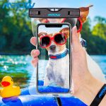 Universal Waterproof Pouch Case by MPOW - 2 PACK (1 Black + 1 White)