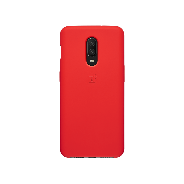 oneplus 6t silicon case red