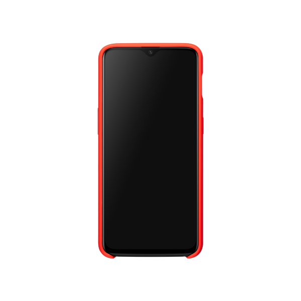 OnePlus 6T Silicone Protective Case Red - Image 2