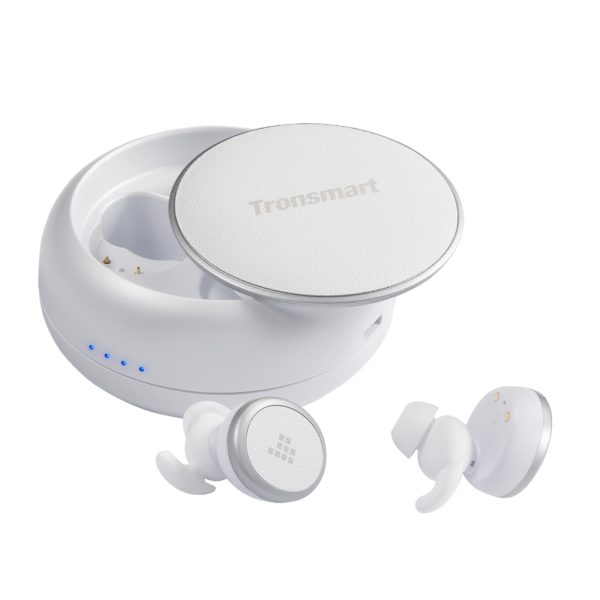 Tronsmart Encore Spunky Buds True Wireless Earphones with Charger Box - White - Image 1