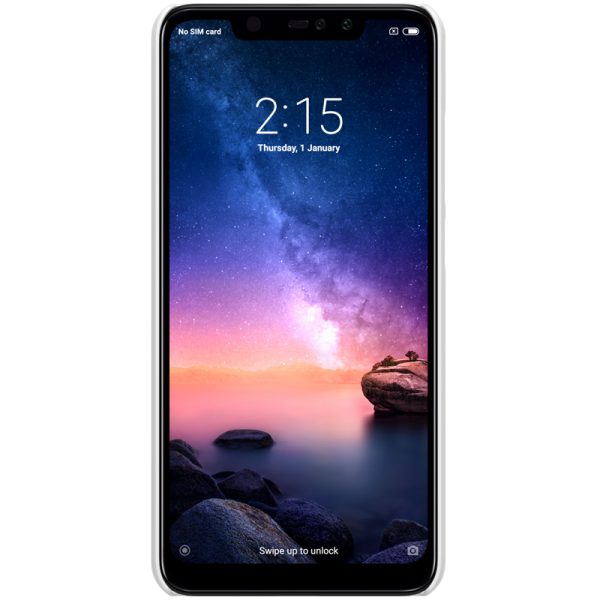 Redmi Note 6 Pro Frosted Shield Hard Cover by Nillkin - White - Image 3