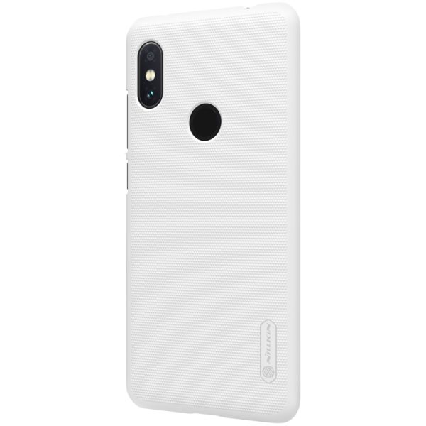 Redmi Note 6 Pro Frosted Shield Hard Cover by Nillkin - White - Image 2