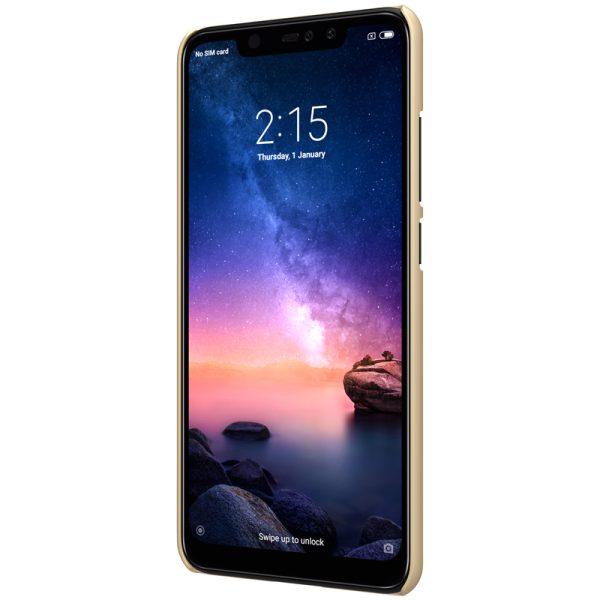 Redmi Note 6 Pro Frosted Shield Hard Cover by Nillkin - Black - Image 3