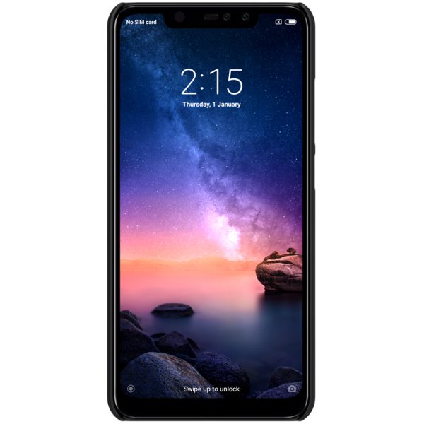 Redmi Note 6 Pro Frosted Shield Hard Cover by Nillkin - Black - Image 4