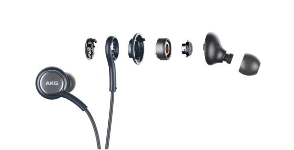 Samsung AKG In-Ear Earphones with Mic Hands-free Headphones - Titanium Grey - Image 2