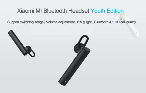 Xiaomi Bluetooth Earphone Mi youth basic Headphone Wireless Cell Phone Headsets Build-in Mic - Black - Image 4